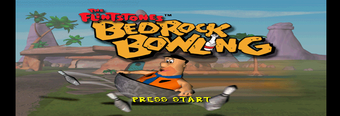 The Flintstones - Bedrock Bowling Title Screen
